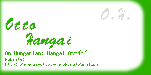 otto hangai business card